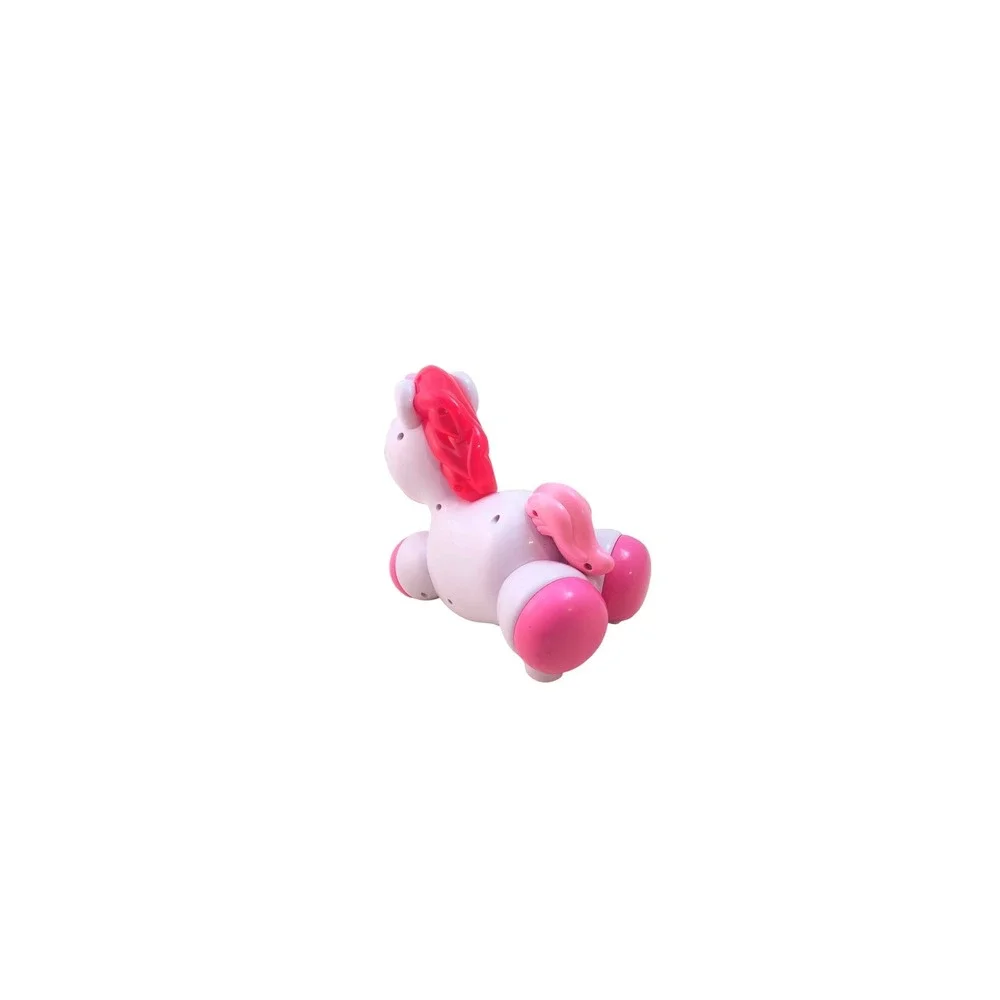 Bright Starts Rock & Glow Unicorn‎ Learning & Crawl Toy Pink White 10307
